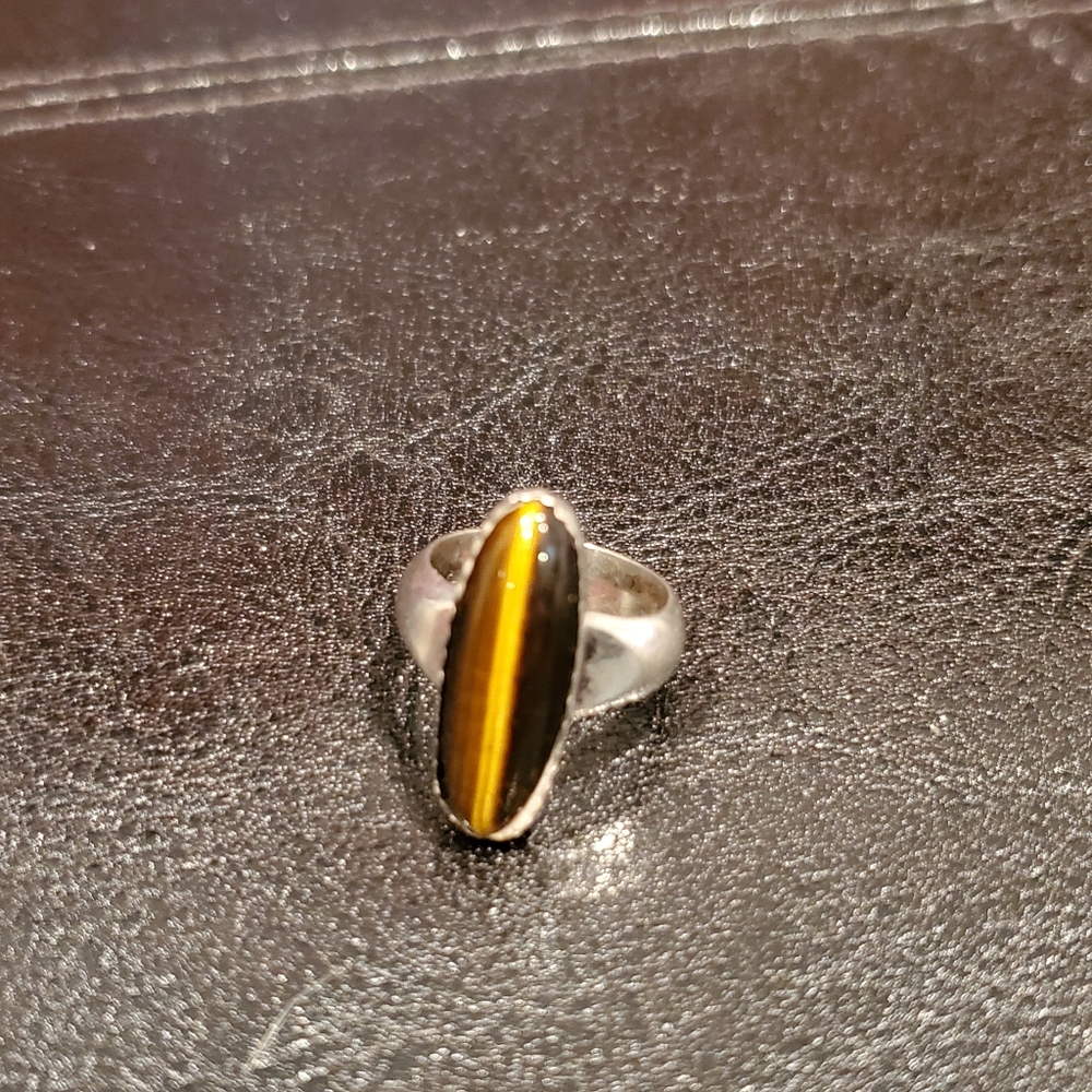 Gold Tiger Eye ring 5